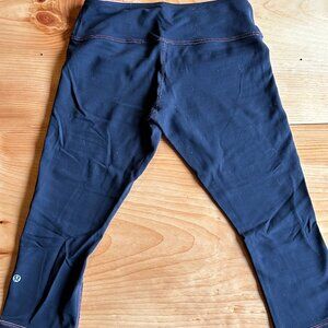 lululemon Wunder Cropped Leggings, Size 8